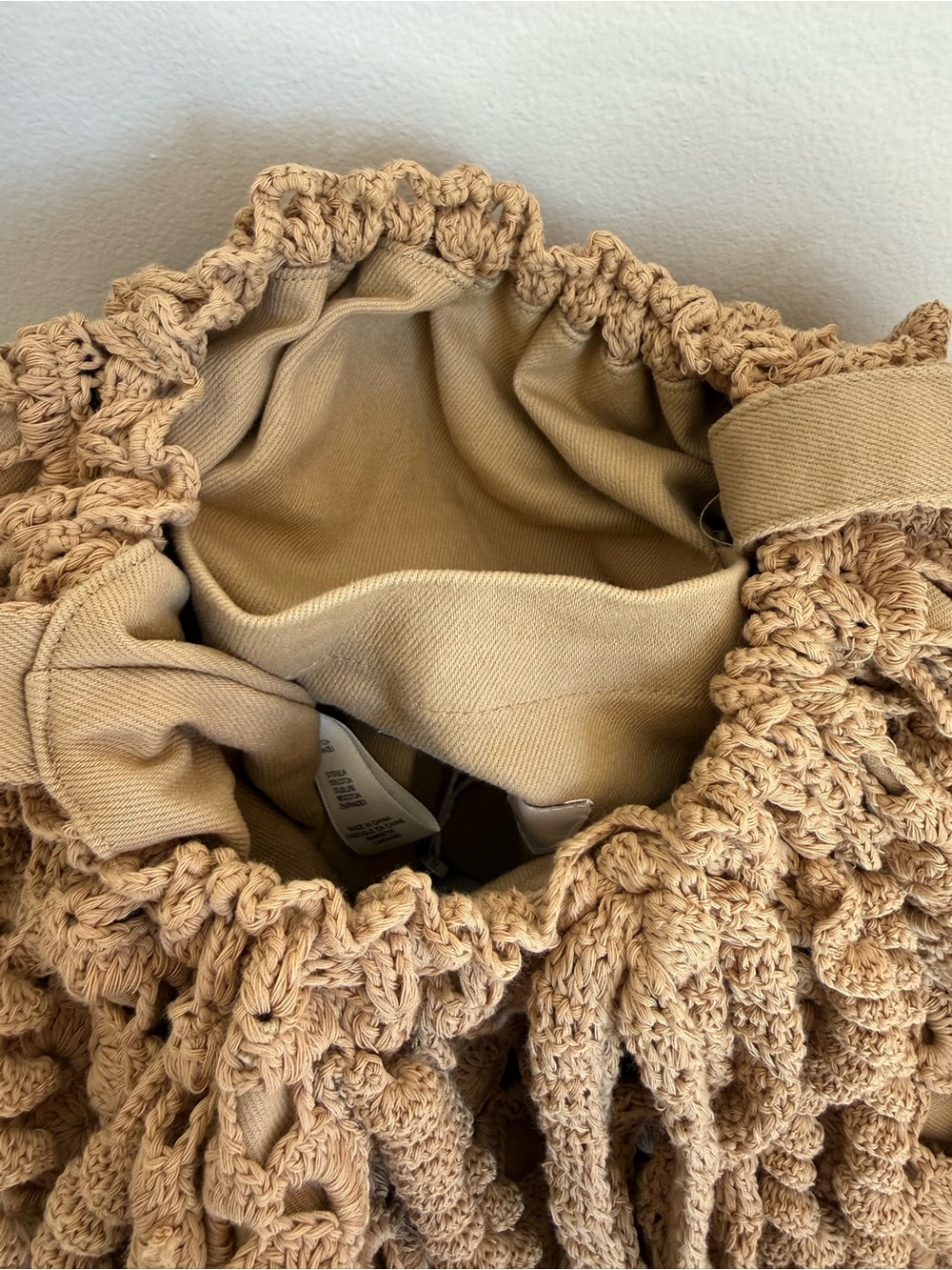 Rebecca Taylor Floral Crochet Jellyfish Bag NWT Goldenrod - Picture 13 of 16